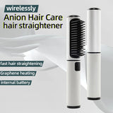 Portable Hair Straightening Comb| velvetlanes.com