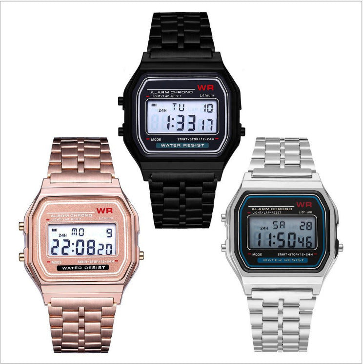 F91W Steel Electronic Watch